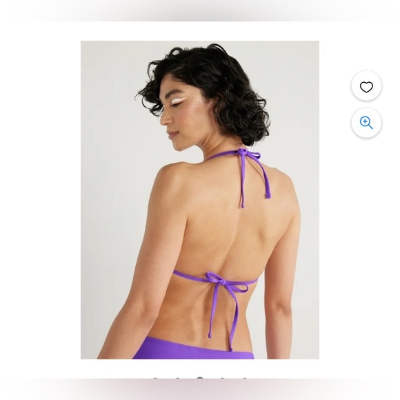 Purple Rhinestone Butterfly Bikini Set | Sparkly Y2K Swimwear (Top S / Bottom M) - Picture 2 of 3